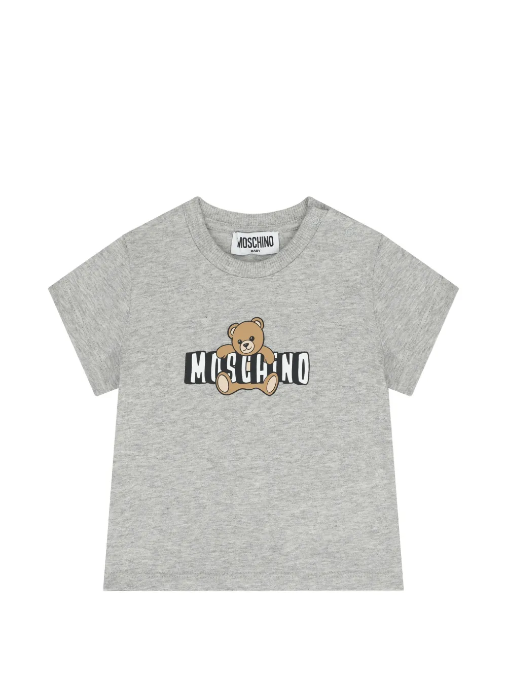 Moschino Kids teddy-printed T-shirt - Grigio