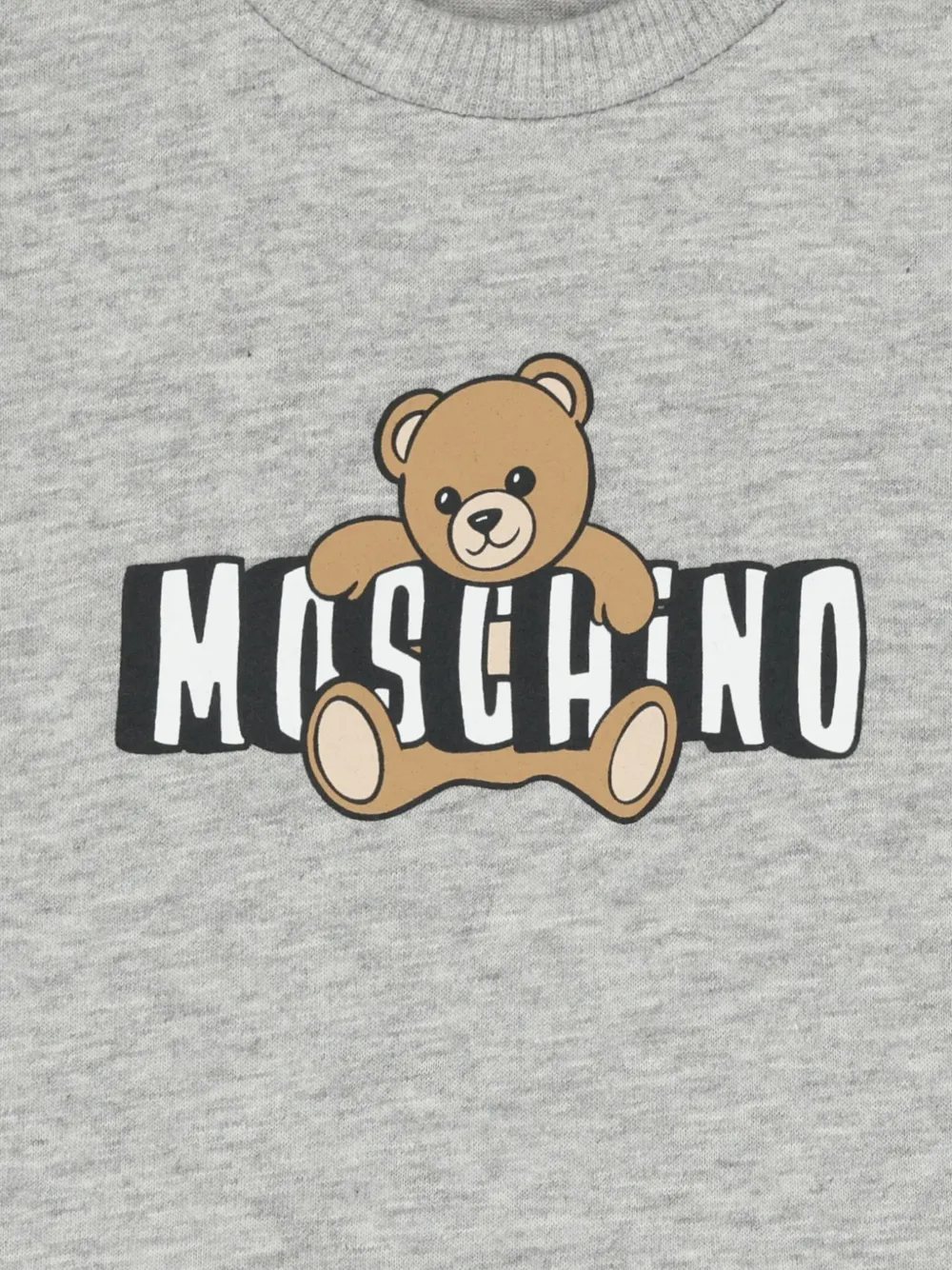 Moschino Kids T-shirt met teddybeerprint Grijs