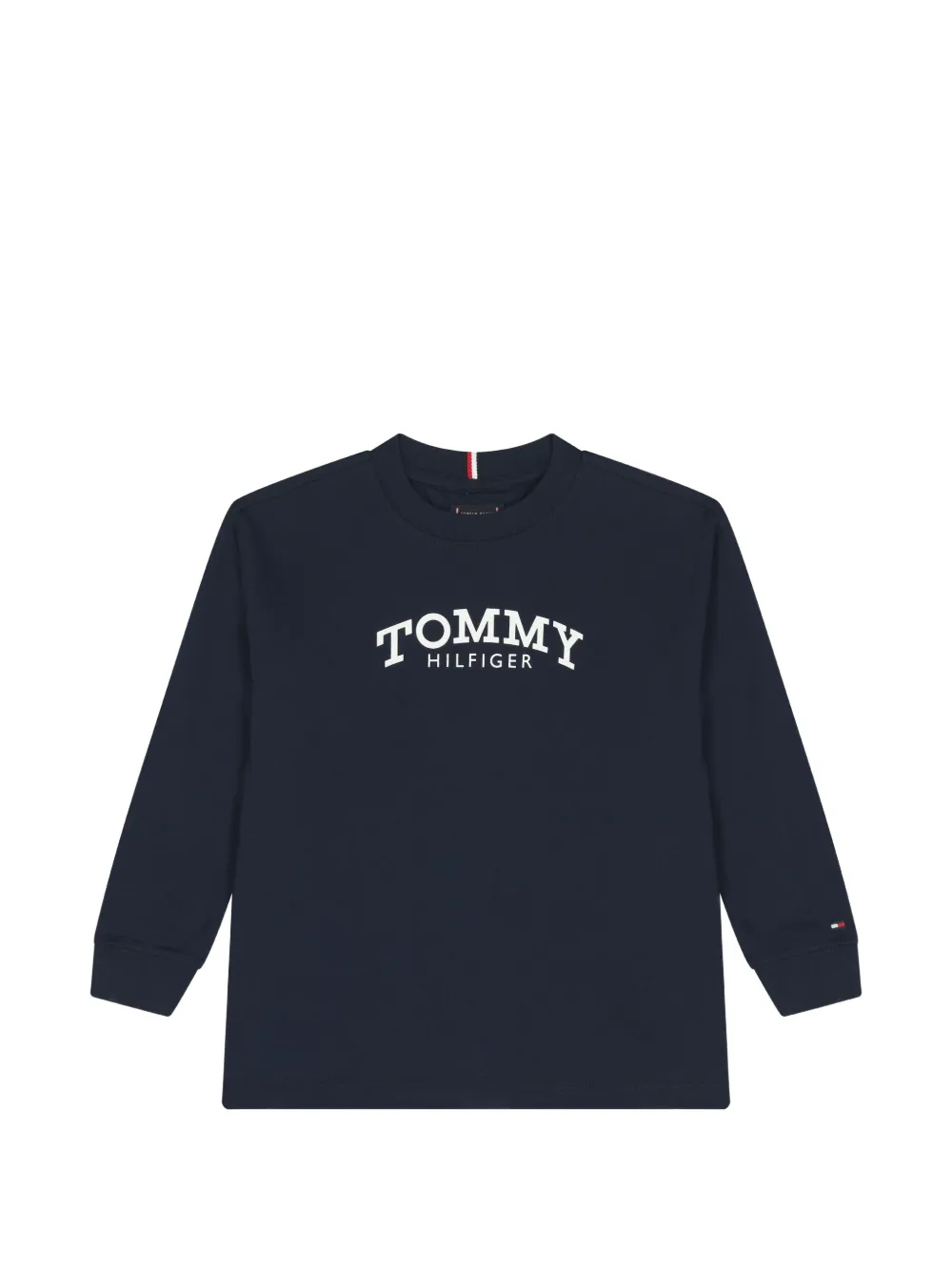 Tommy Hilfiger Junior Felpa con logo e maniche lunghe - Blu