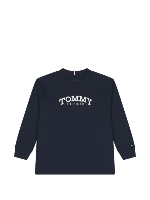 Tommy Hilfiger Junior logo-print long-sleeve sweatshirt