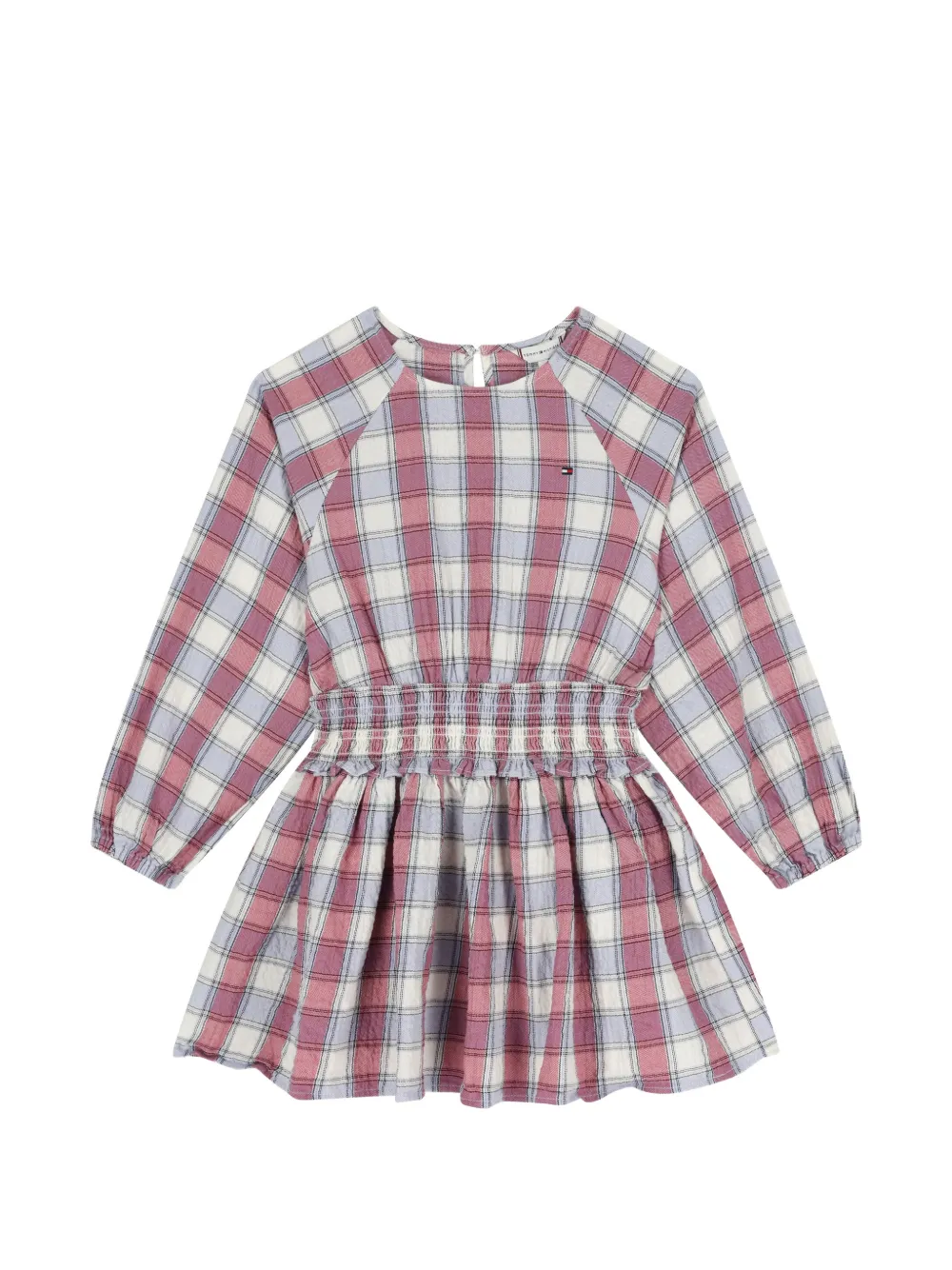 Tommy Hilfiger Junior Abito a quadri - Rosa