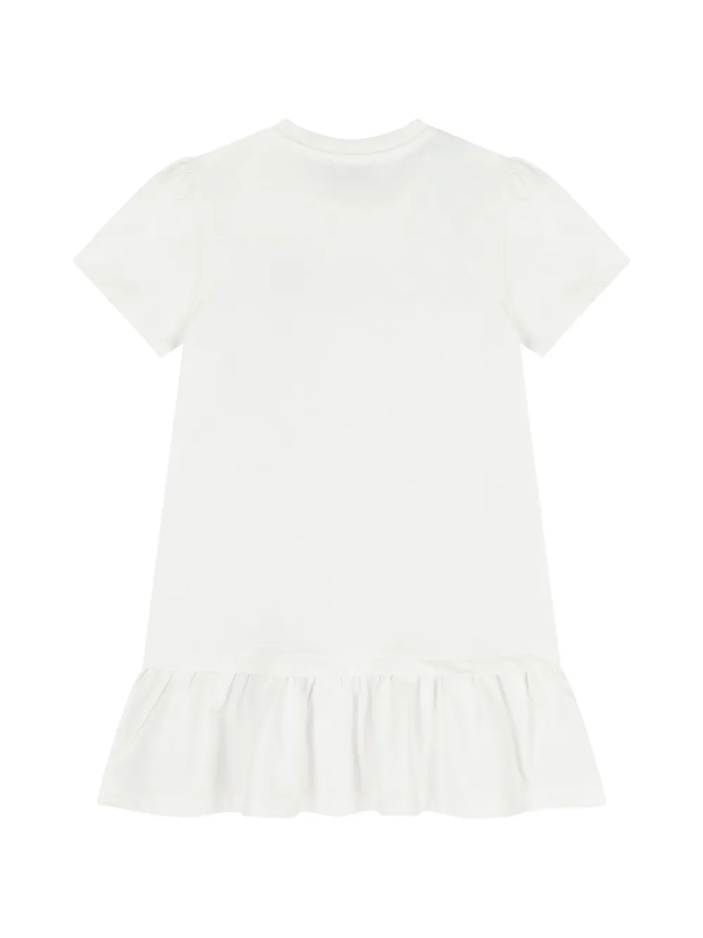 Missoni Kids Katoenen jurk met ruches Wit