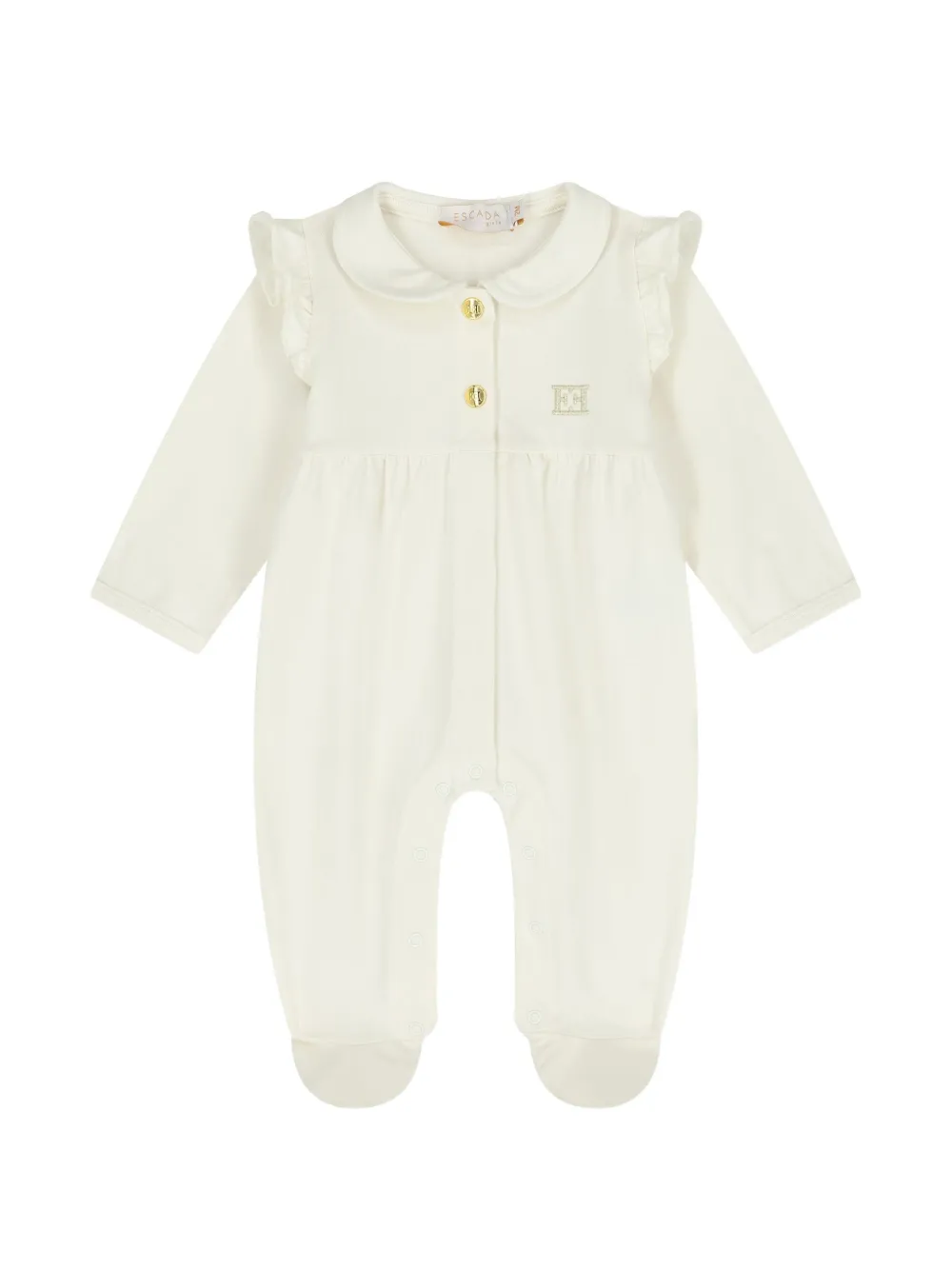 Escada Kids ruffled babygrow - Nude