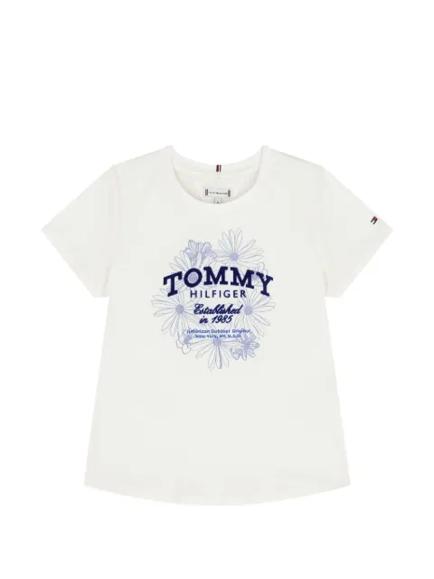 Tommy Hilfiger Junior playera con estampado del logo