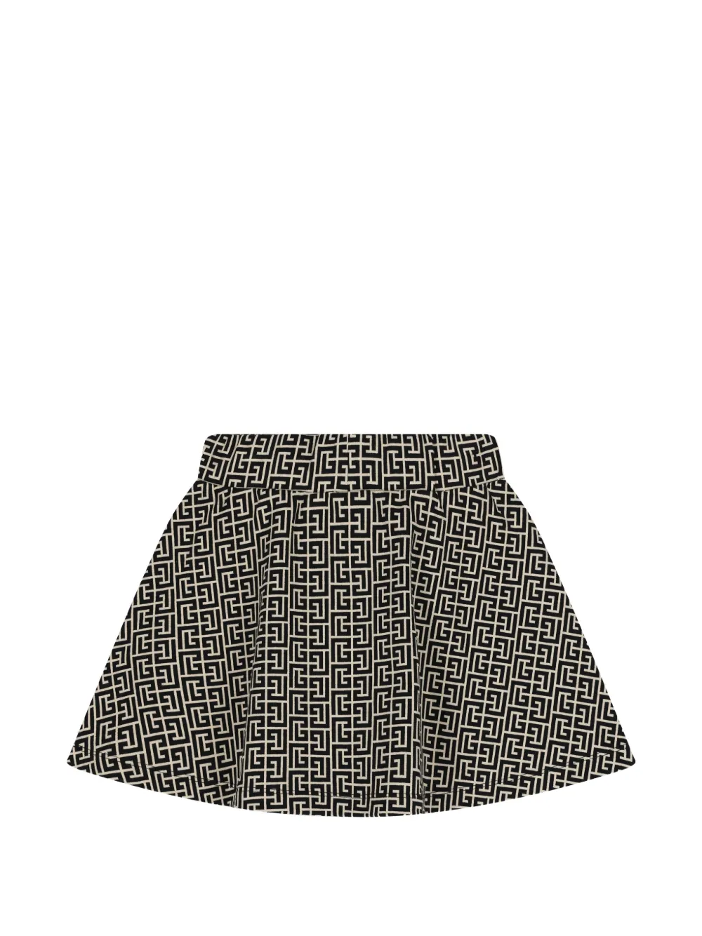 Balmain Kids Rok met geometrisch patroon Zwart