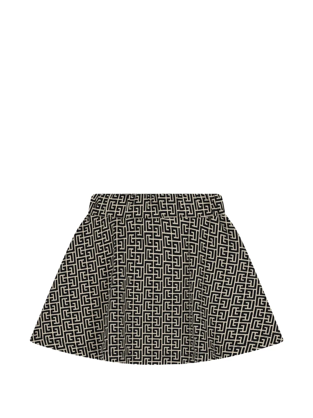 Balmain Kids Gonna con motivo geometrico - Nero