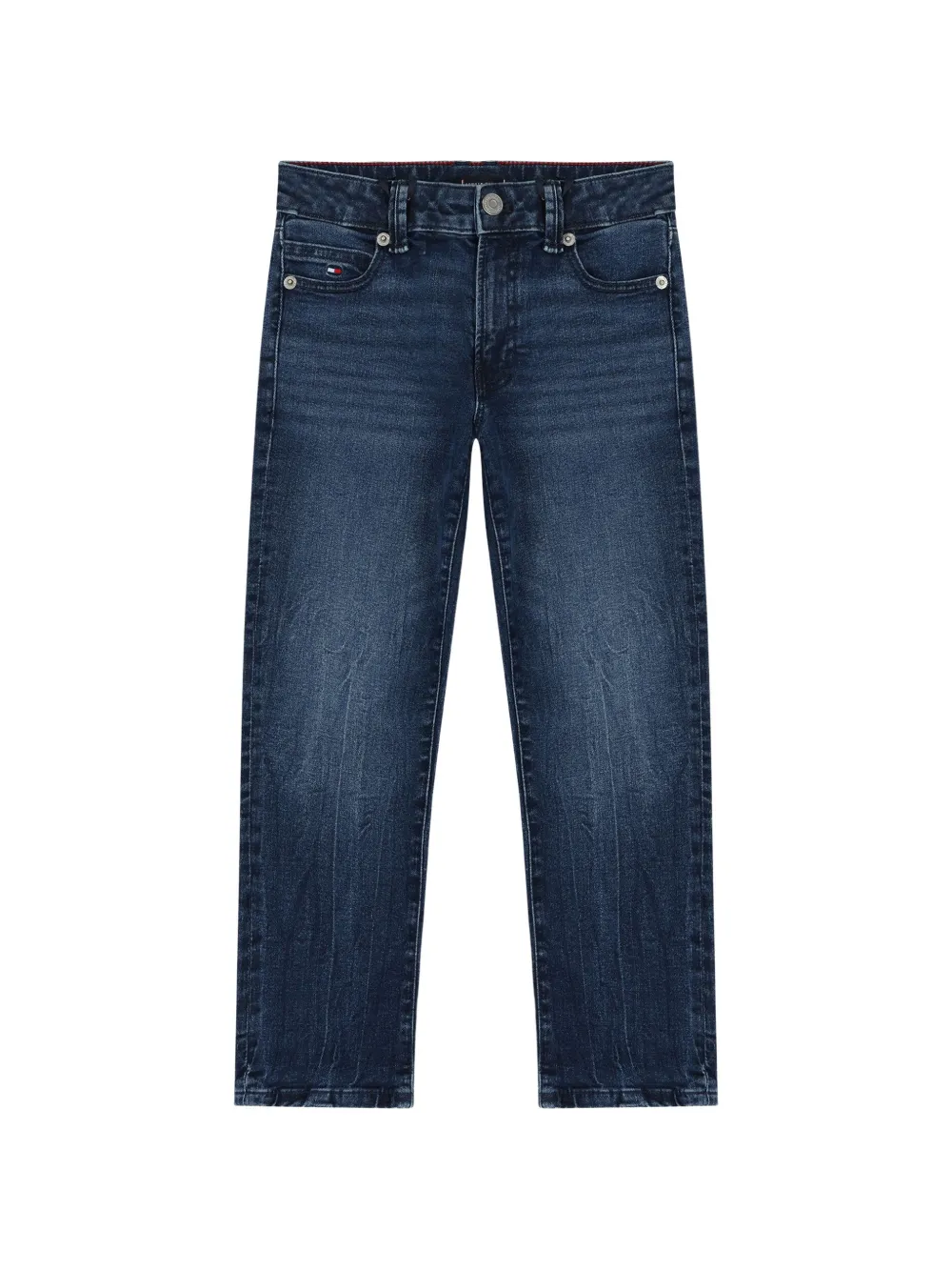 Tommy Hilfiger Junior button-fastening jeans - Blu