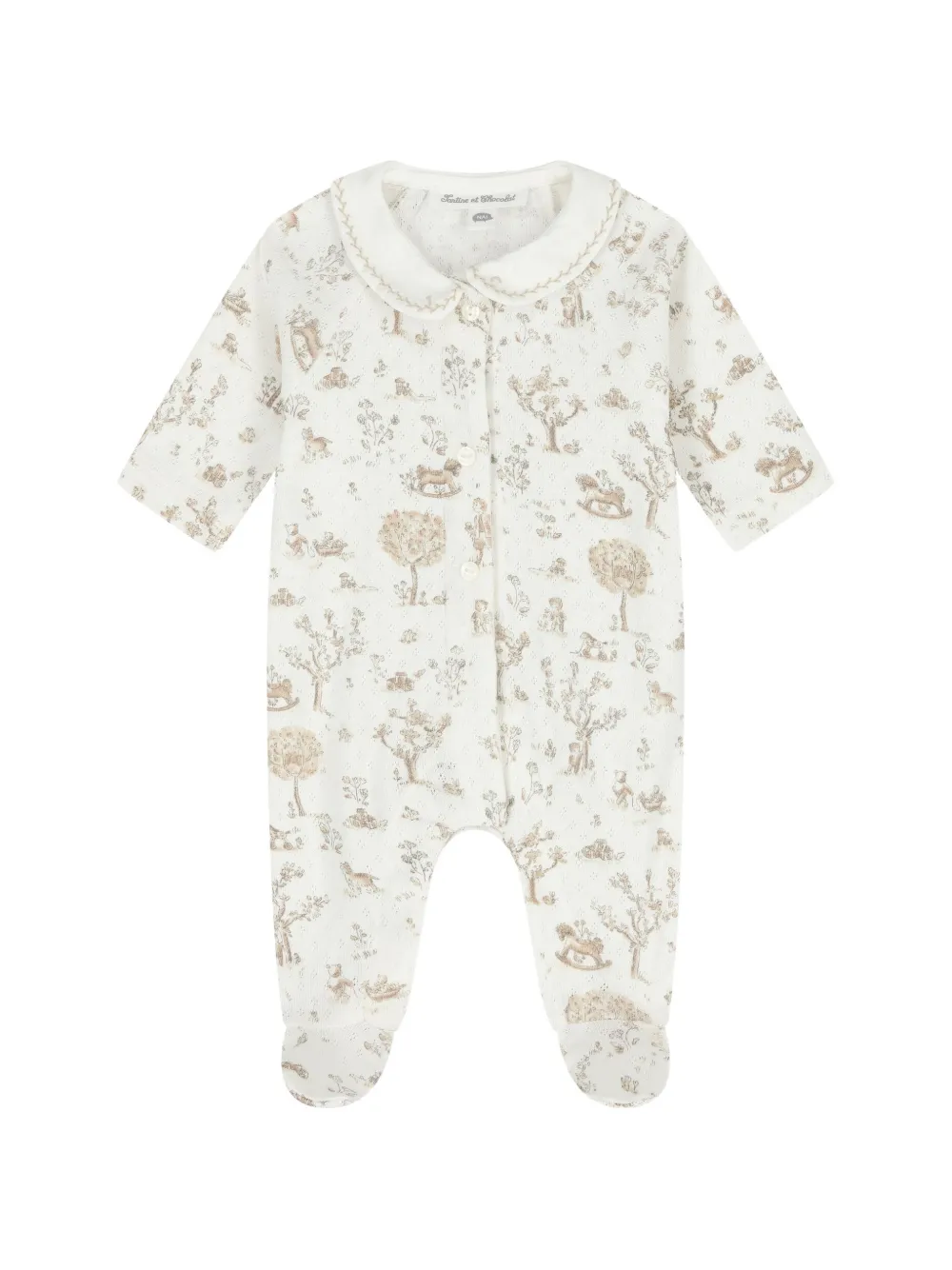 Tartine Et Chocolat Pigiama con colletto Peter Pan - Toni neutri