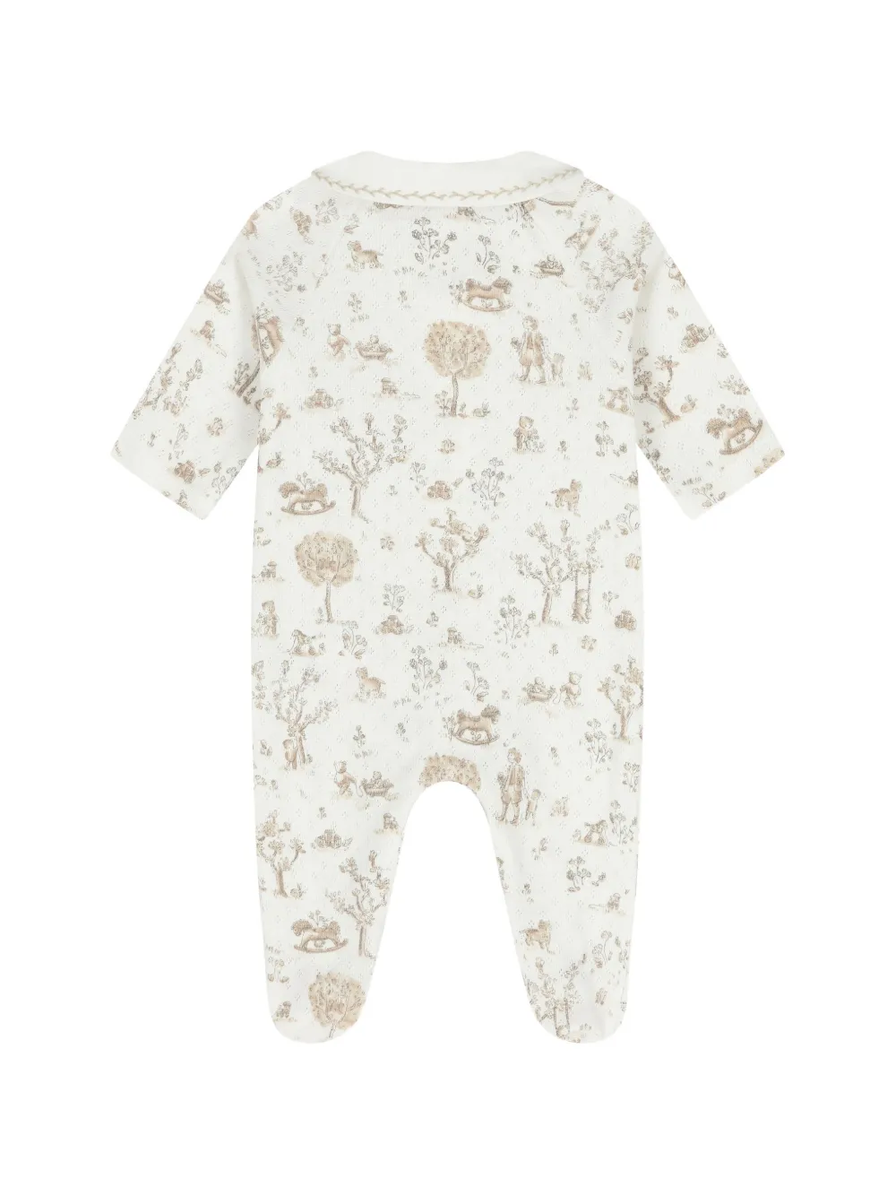 Tartine Et Chocolat Pyjama met Peter Pan-kraag Beige