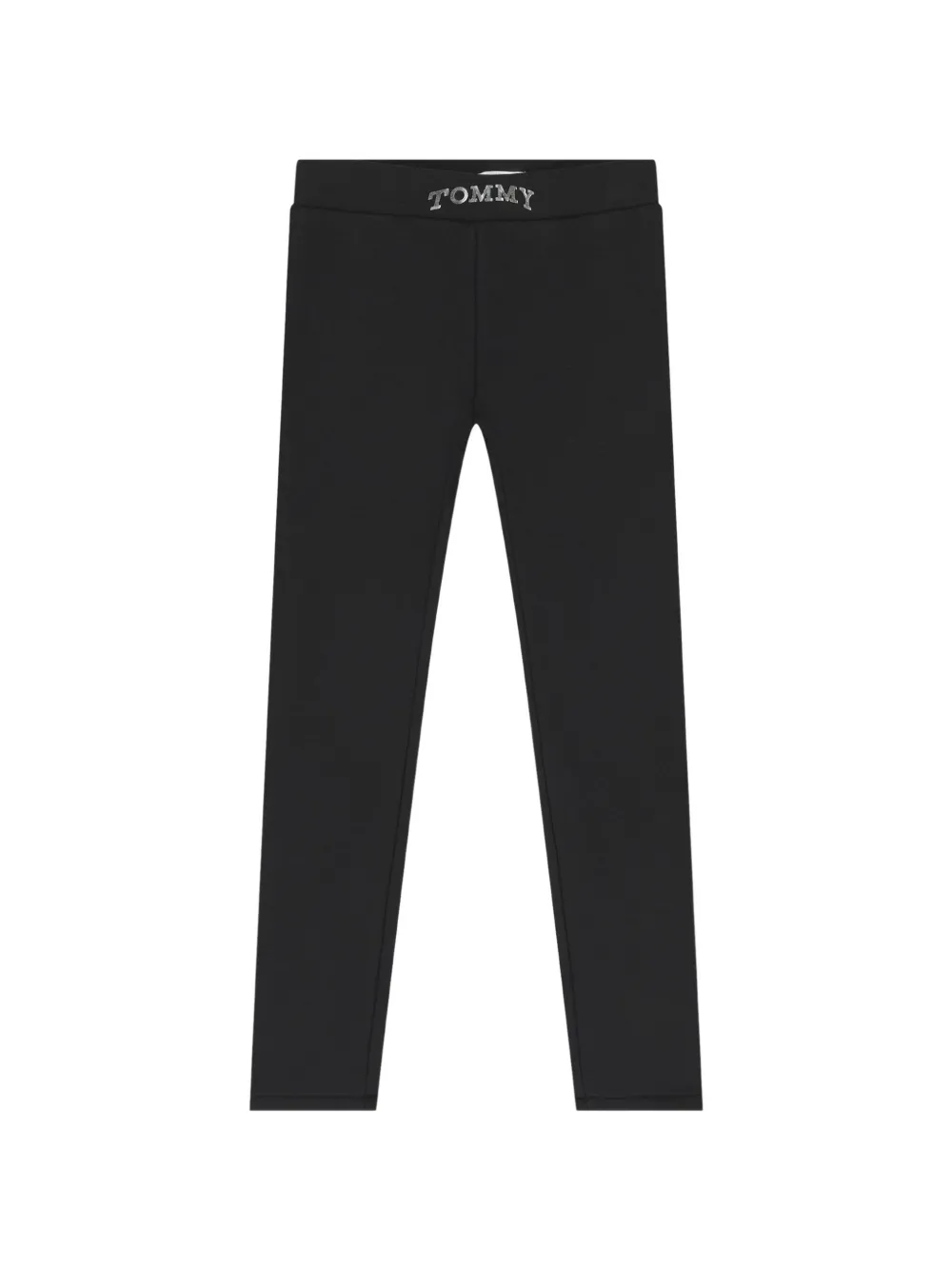 Tommy Hilfiger Junior Legging met logoprint (set van twee) Zwart