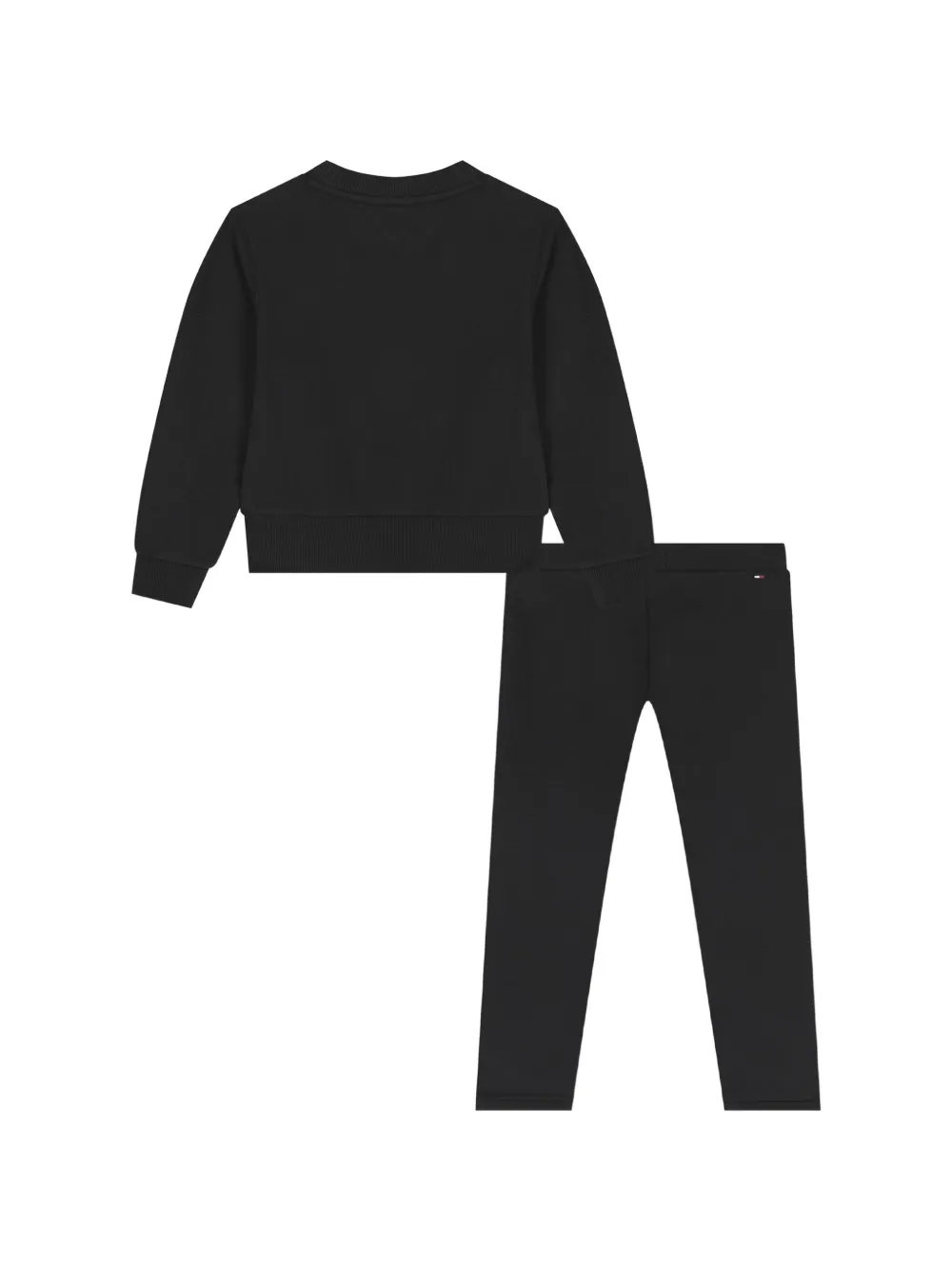 Tommy Hilfiger Junior Legging met logoprint (set van twee) Zwart