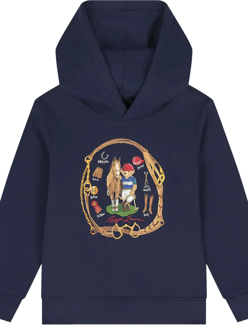 POLO RALPH LAUREN KIDS Hoodie met grafische print Blauw
