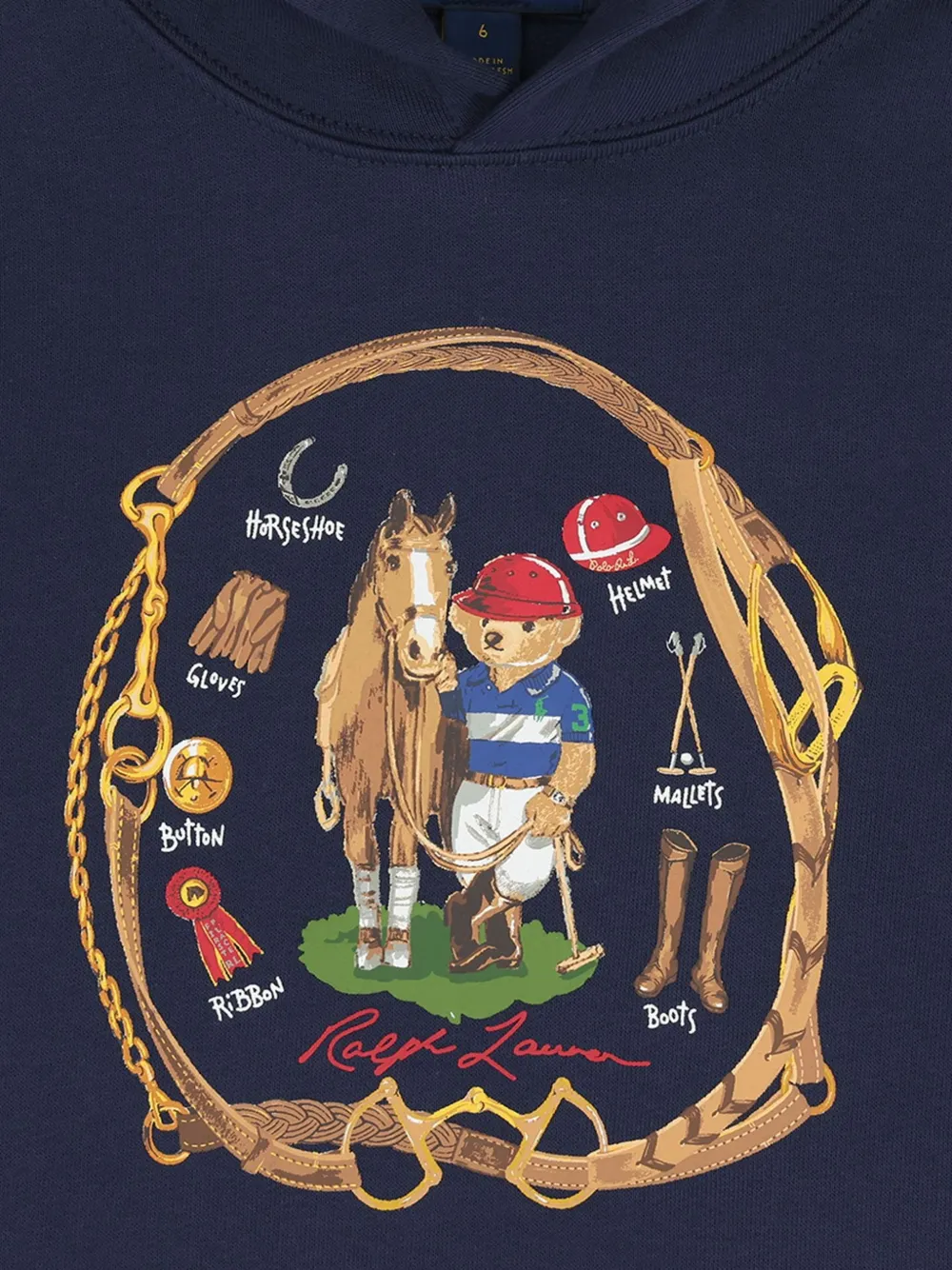 POLO RALPH LAUREN KIDS Hoodie met grafische print Blauw
