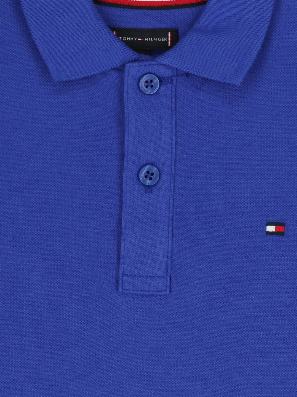 Tommy Hilfiger Junior Poloshirt met knoopsluiting Blauw