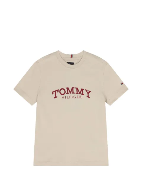 Tommy Hilfiger Junior playera con logo estampado