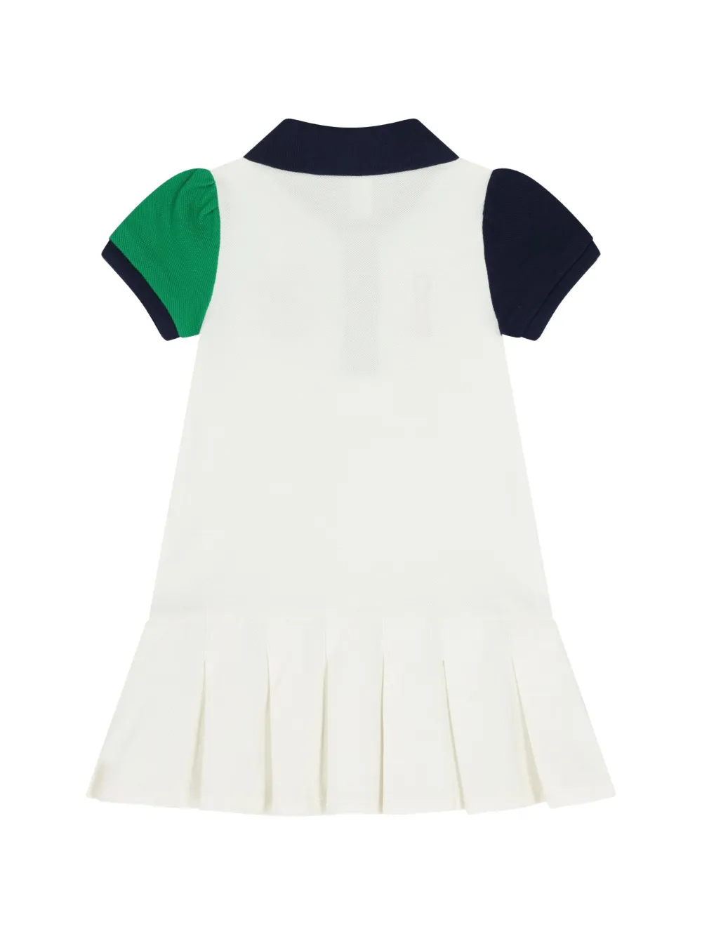 POLO RALPH LAUREN KIDS Twee geplooide jurken Wit