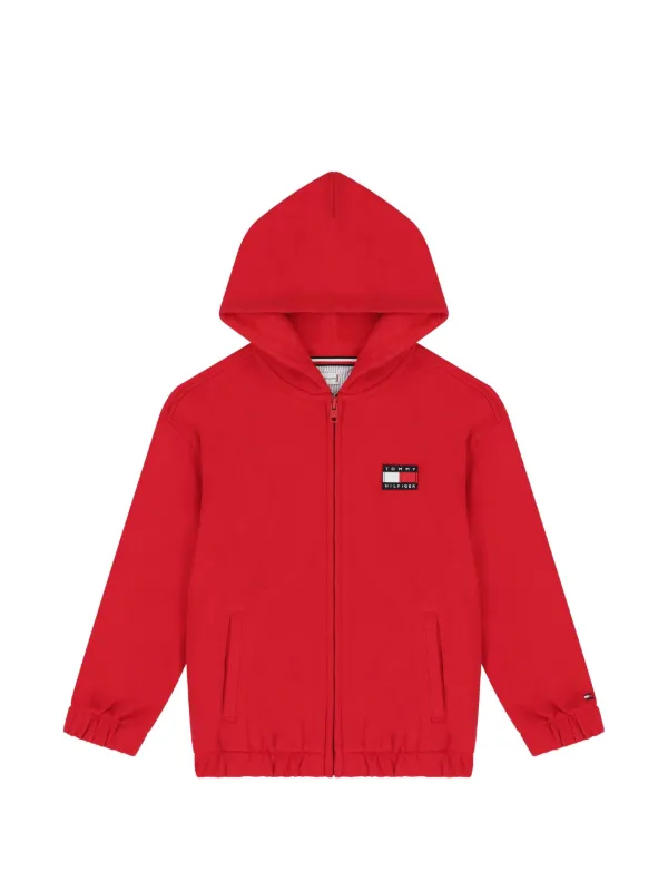 Tommy Hilfiger Junior ジップアップ スウェットパーカー | レッド 