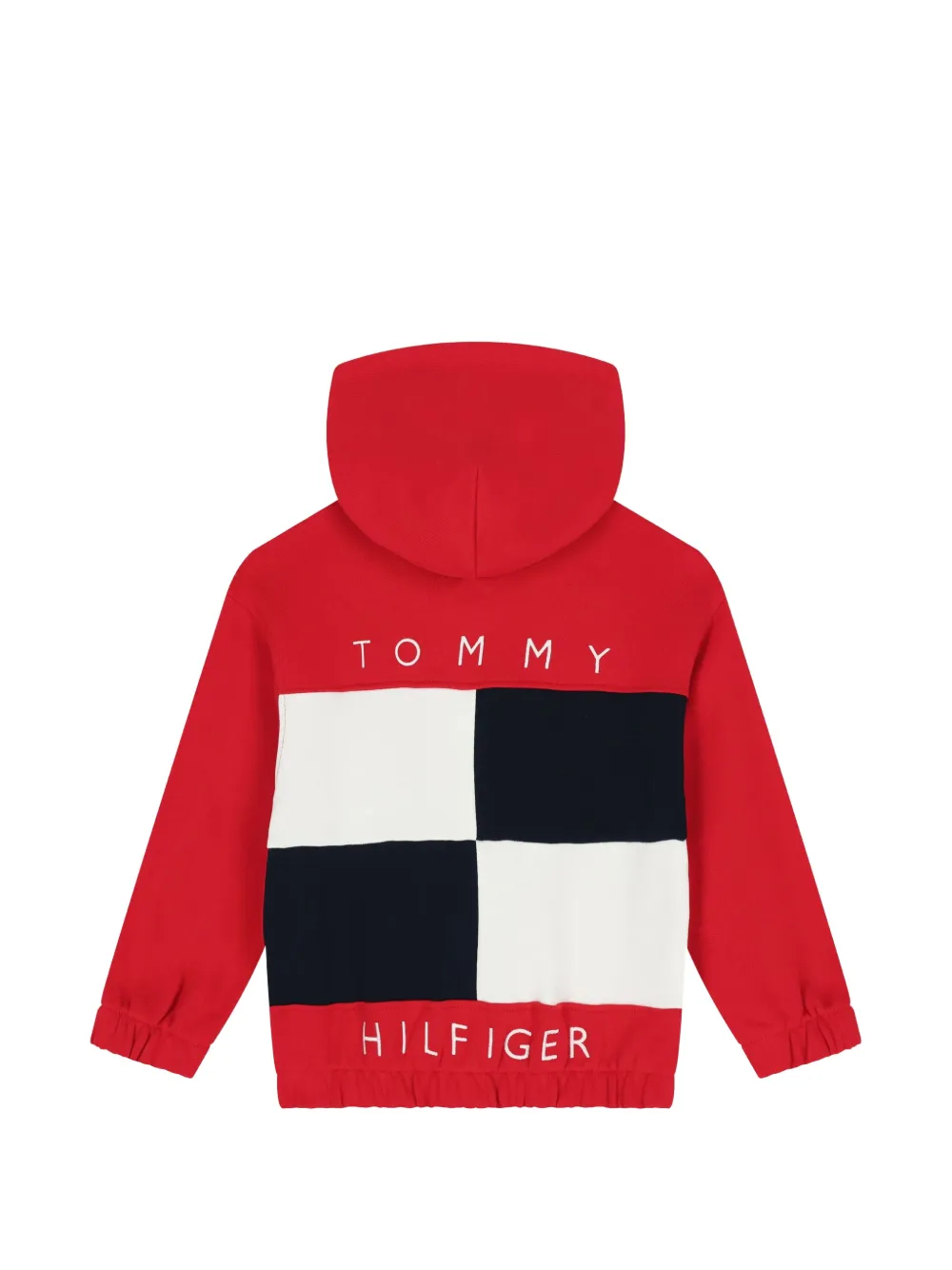  Tommy Hilfiger Junior Hooded Zip-fastening Sweatshirt - Red 
