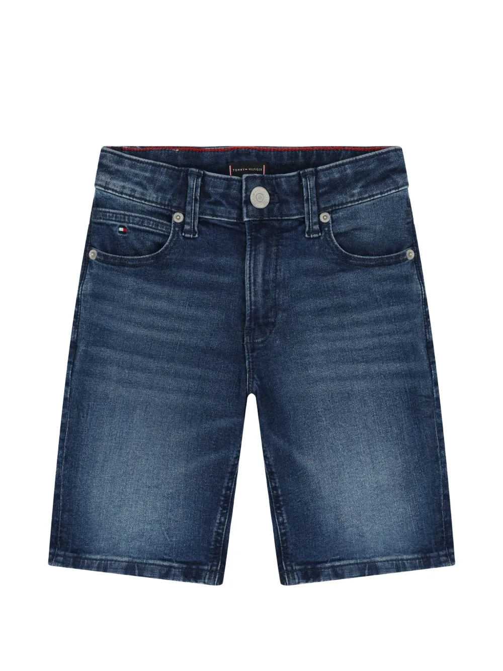 Tommy Hilfiger Junior Jeans-Shorts mit Knopfverschluss - Blau