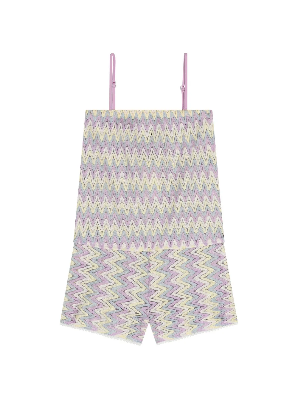 Nessi Byrd Kids chevron playsuit - Purple