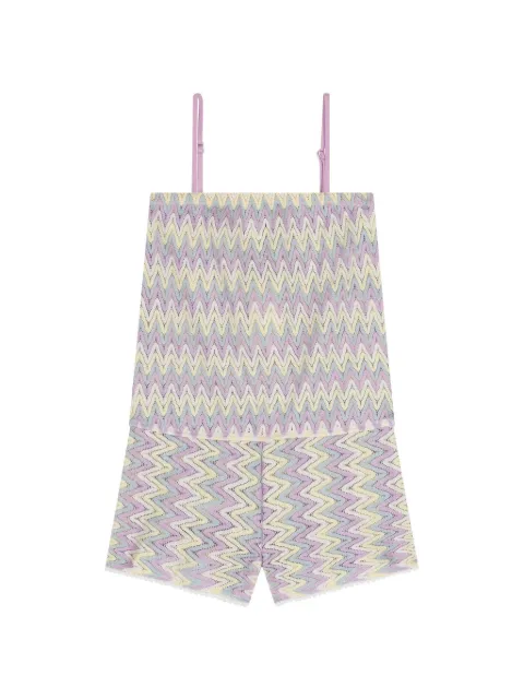 Nessi Byrd Kids chevron playsuit