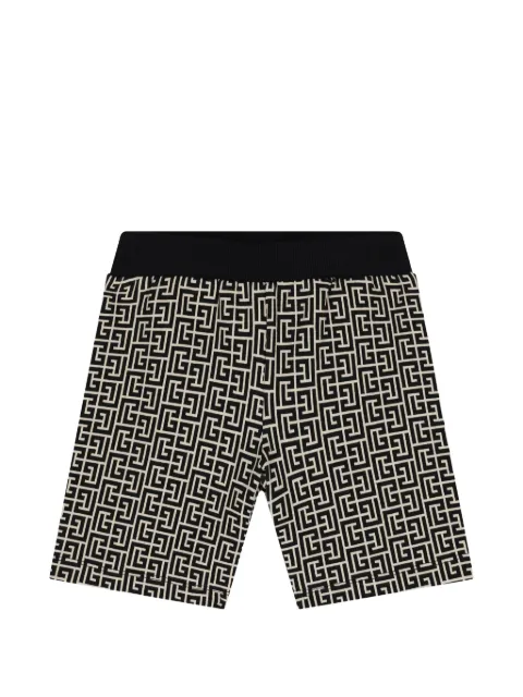 Balmain Kids Shorts con vita a fantasia