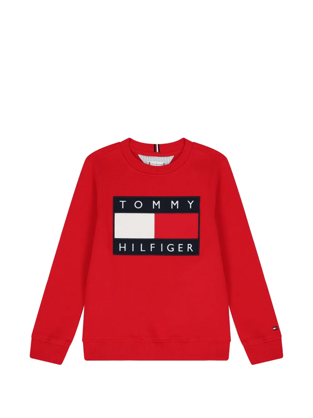 Tommy Hilfiger Junior Felpa con applicazione - Rosso