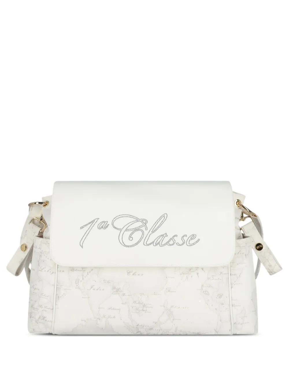 Alviero Martini Kids Borsa fasciatoio World Map - Toni neutri