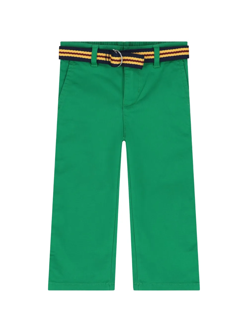 POLO RALPH LAUREN KIDS Gestreepte broek met ceintuur Groen