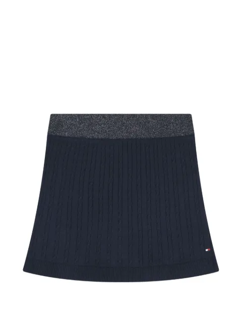 Tommy Hilfiger Junior falda tejida de ochos