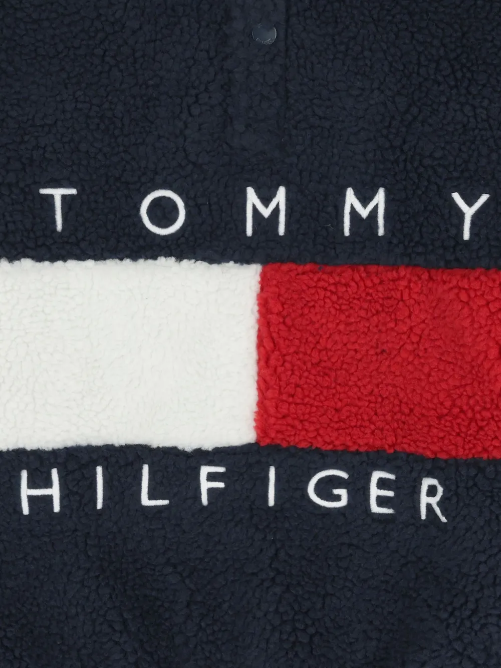 Tommy Hilfiger Junior Fleece top met knopen Blauw