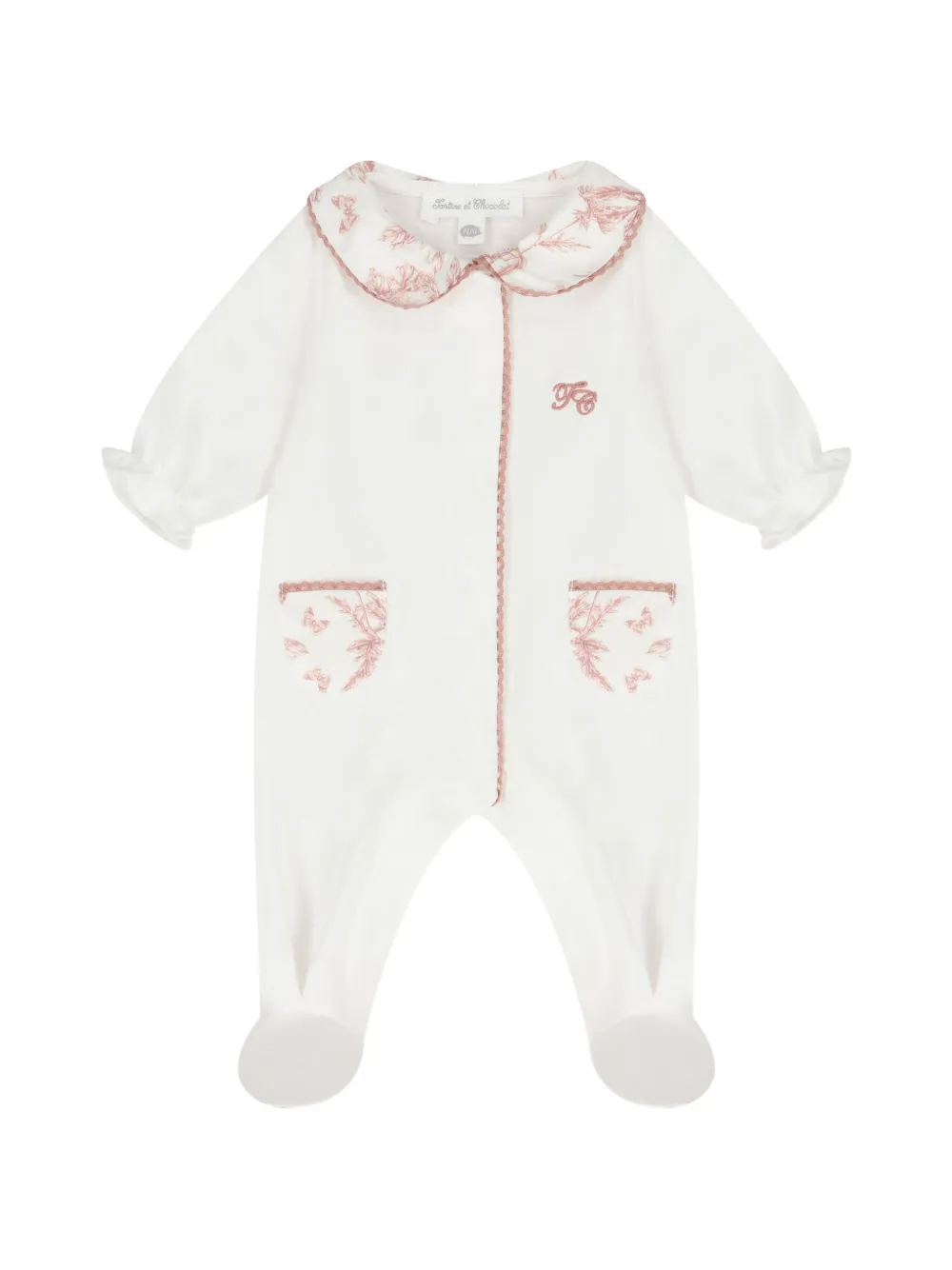 Tartine Et Chocolat Tutina a fiori - Bianco