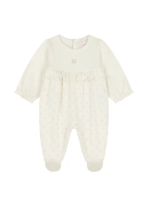 Escada Kids ruffled printed babygrow
