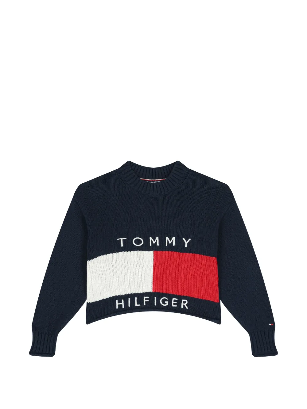 Tommy Hilfiger Junior Maglione a coste - Blu