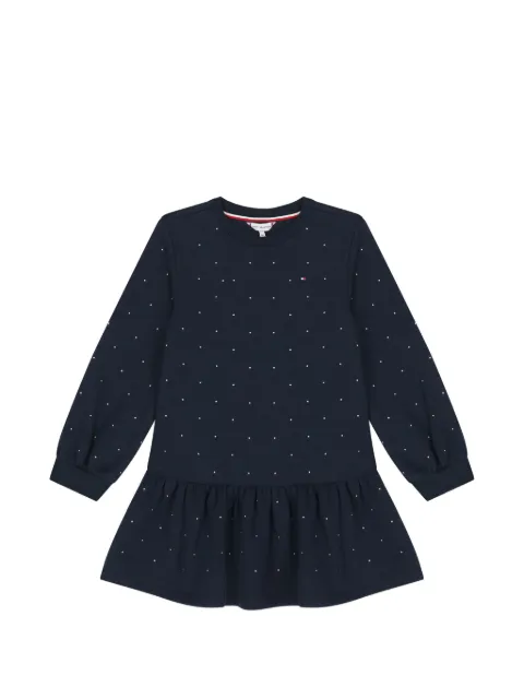 Tommy Hilfiger Junior polkaprikket flæsekjole
