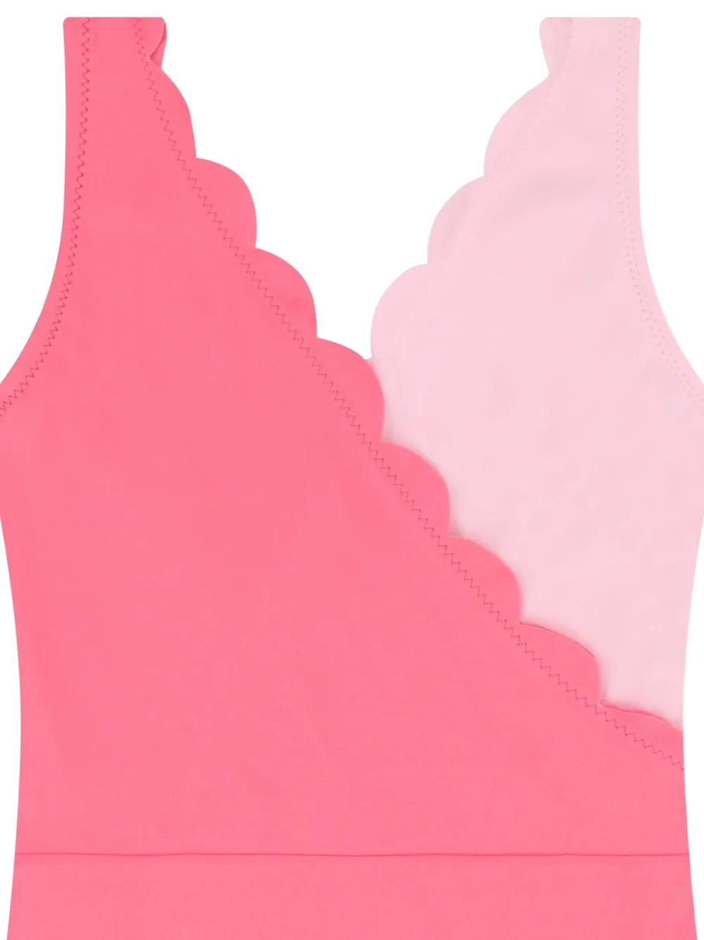 Nessi Byrd Kids Badpak met gewelfde afwerking Roze
