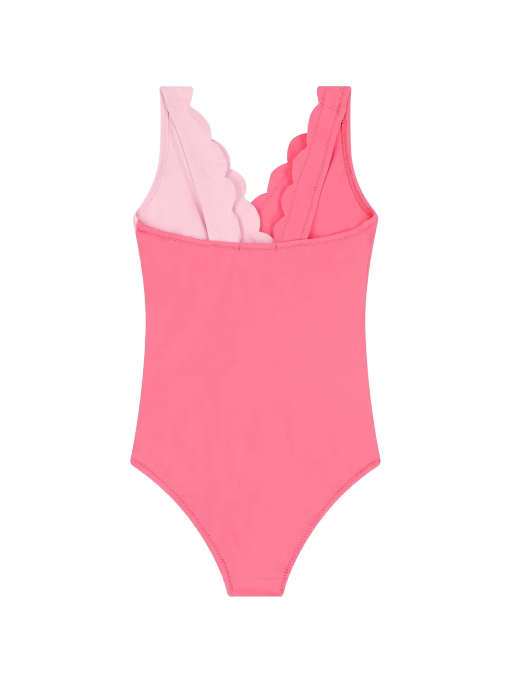 Nessi Byrd Kids Badpak met gewelfde afwerking Roze