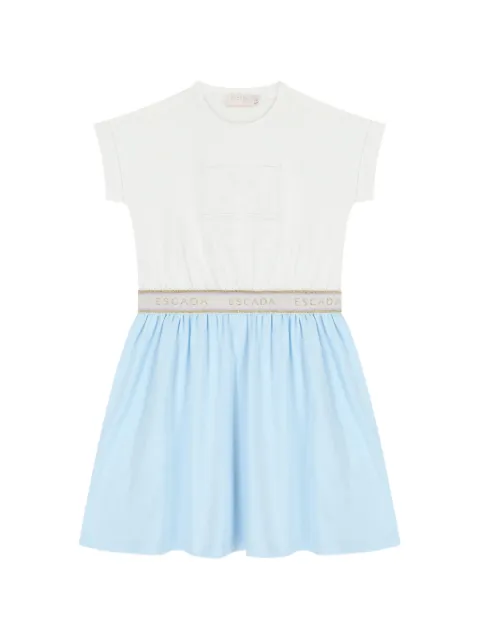Escada Kids logo-waistband dress
