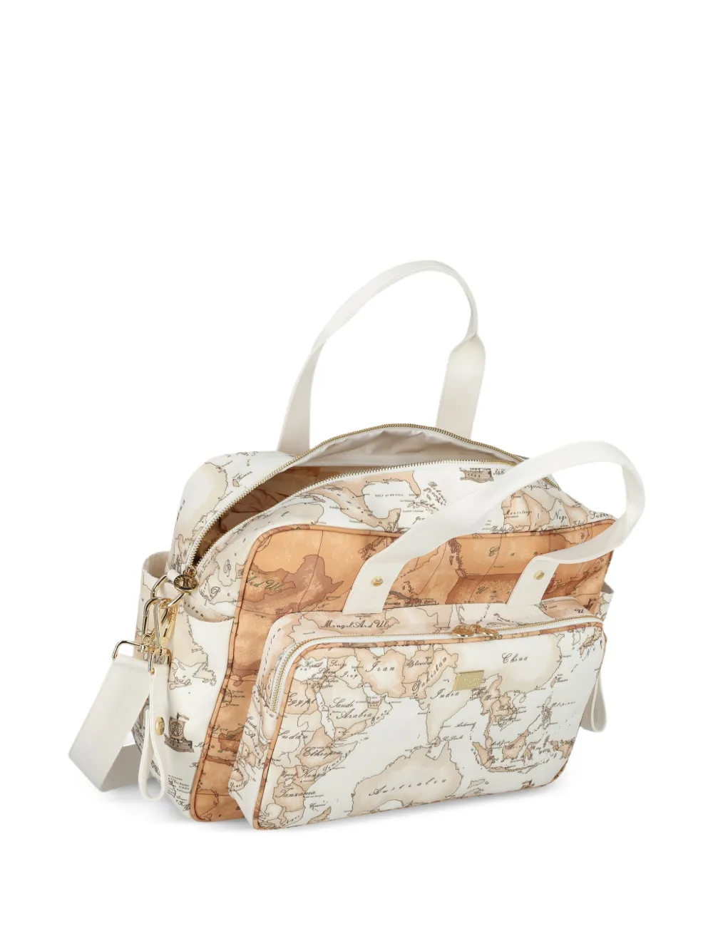 Alviero Martini Kids Luiertas met geometrische print Beige