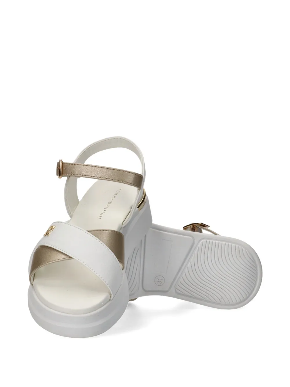 Tommy Hilfiger Junior Sandalen met plateauzool Wit