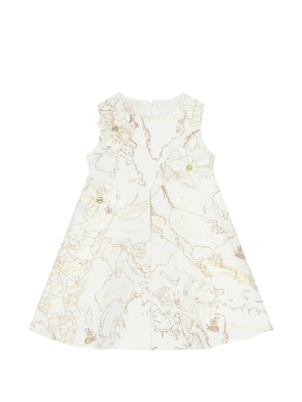 Alviero Martini Kids Abito con stampa - Bianco