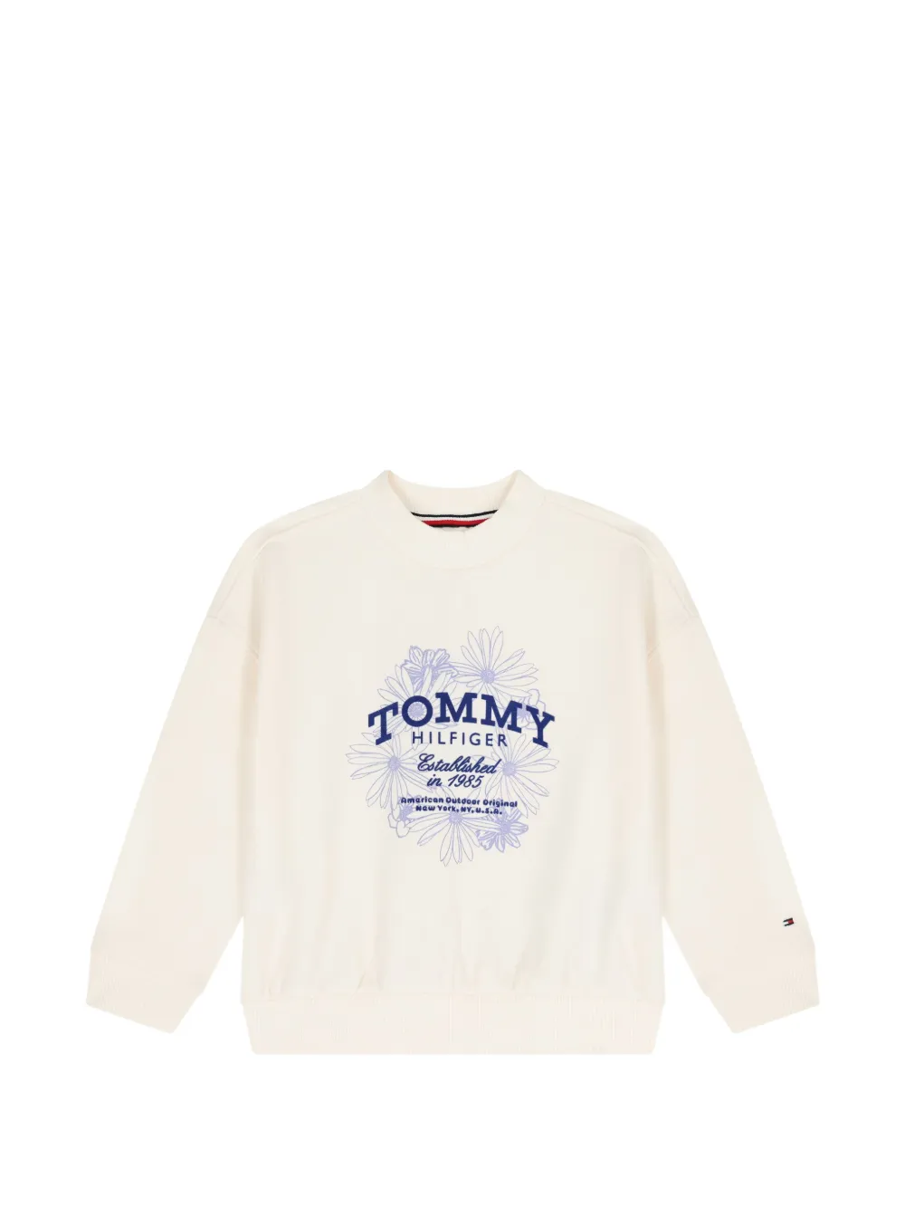 Tommy Hilfiger Junior floral-print sweatshirt - Toni neutri
