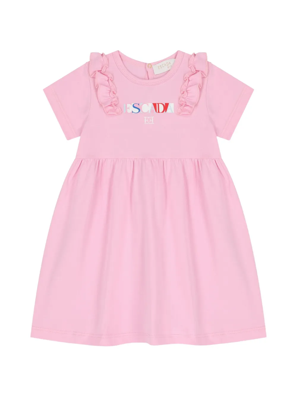 Escada Kids ruffled dress - Pink