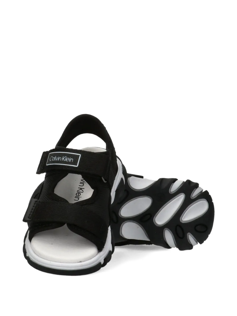 Calvin Klein Kids Sandalen met klittenband Zwart