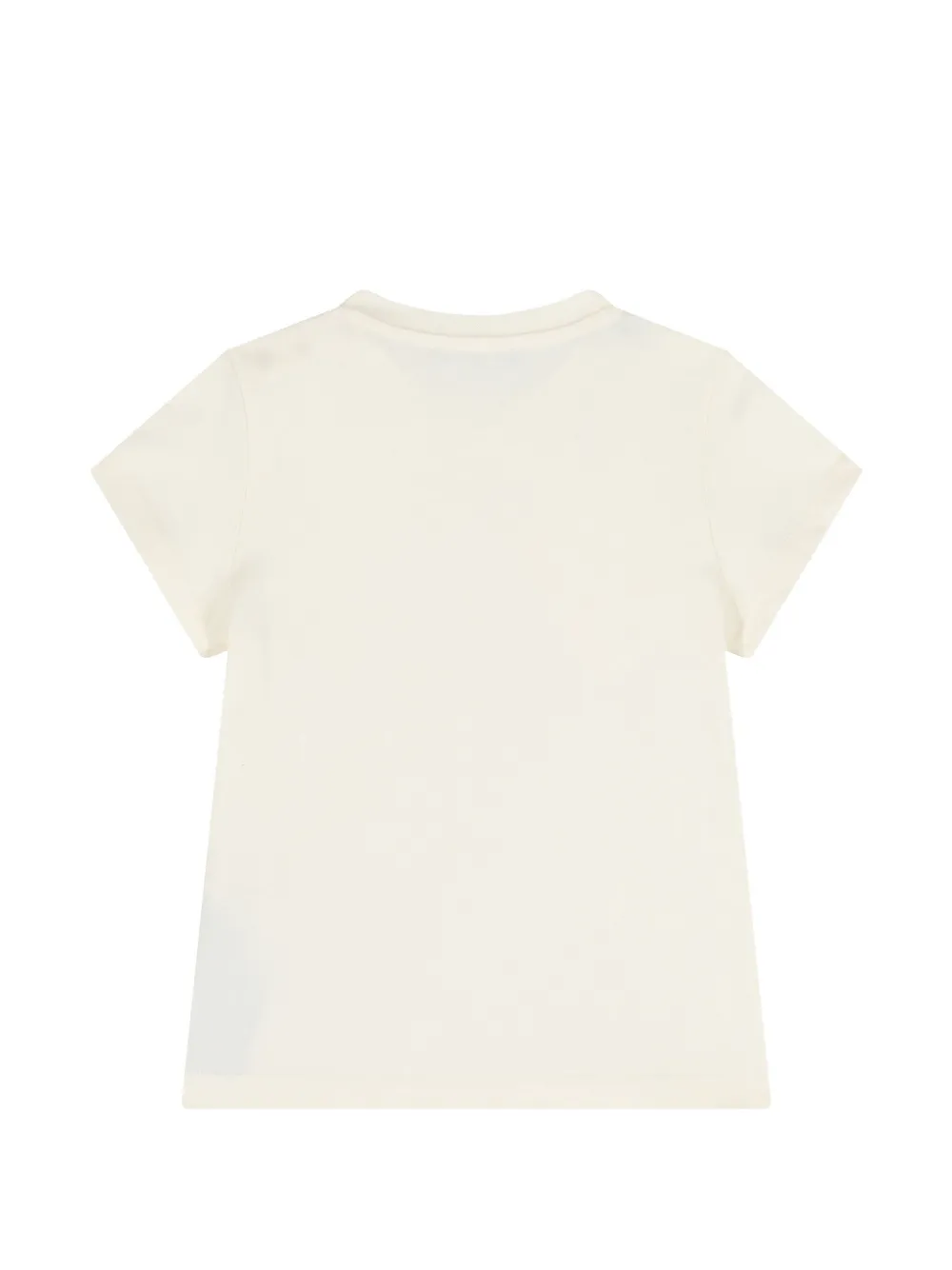 Balmain Kids T-shirt met knoopdetail Beige