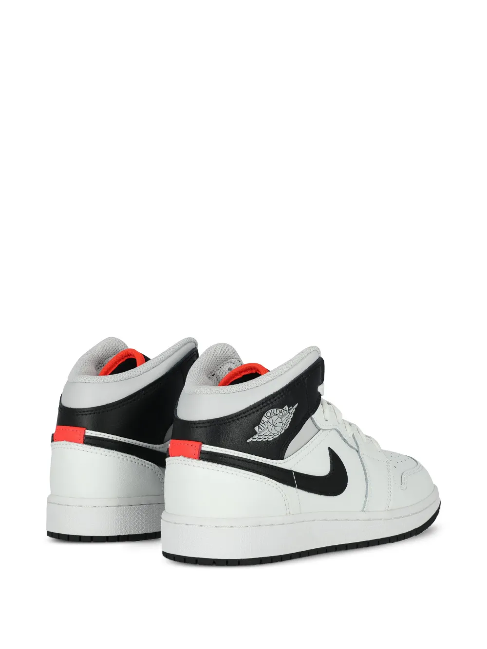 Nike Kids Air Jordan 1 geperforeerde sneakers Wit