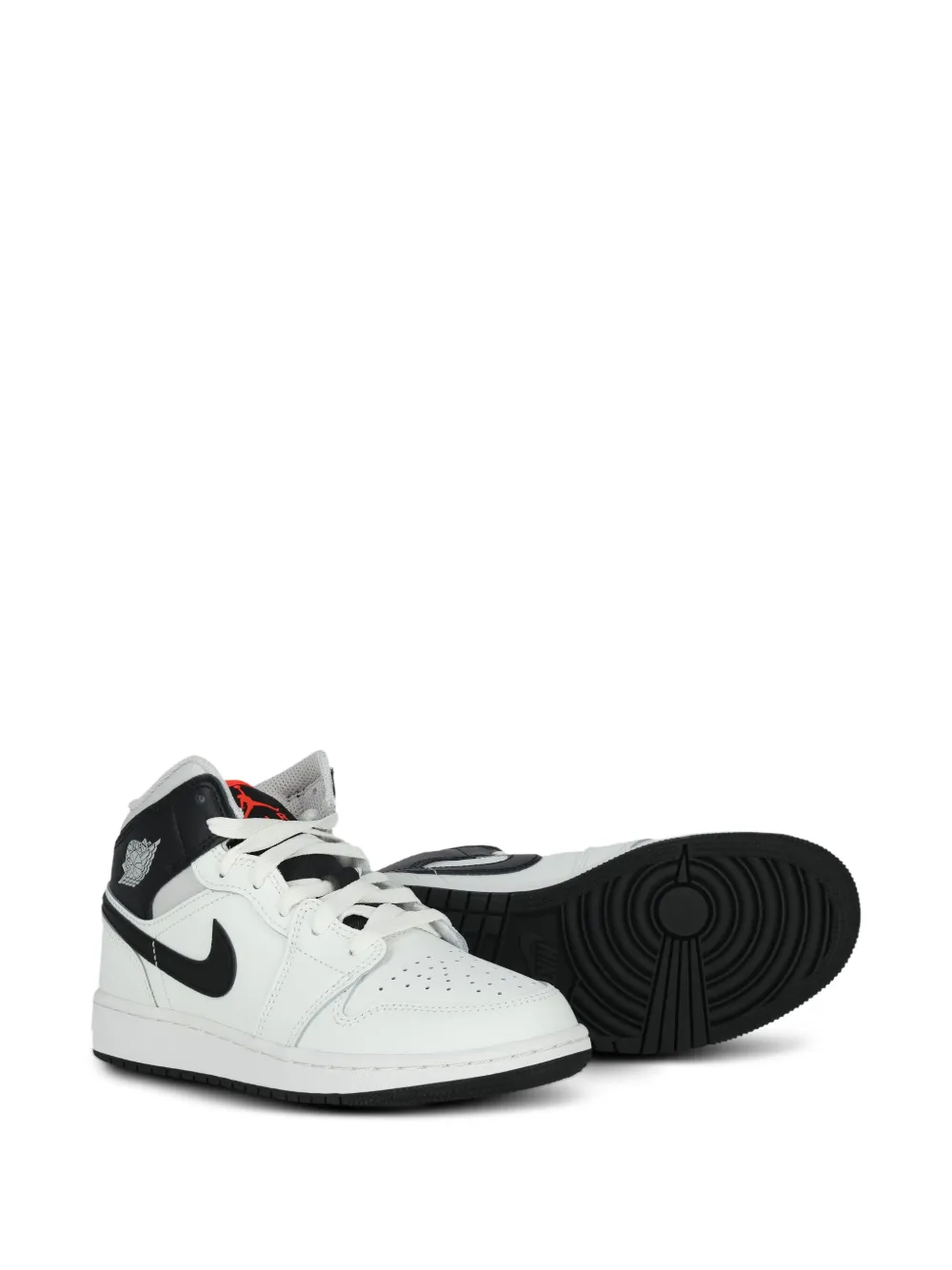 Nike Kids Air Jordan 1 geperforeerde sneakers Wit