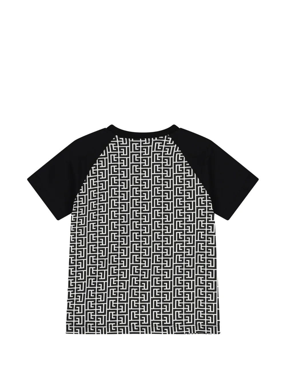 Balmain Kids T-shirt met patroon Zwart