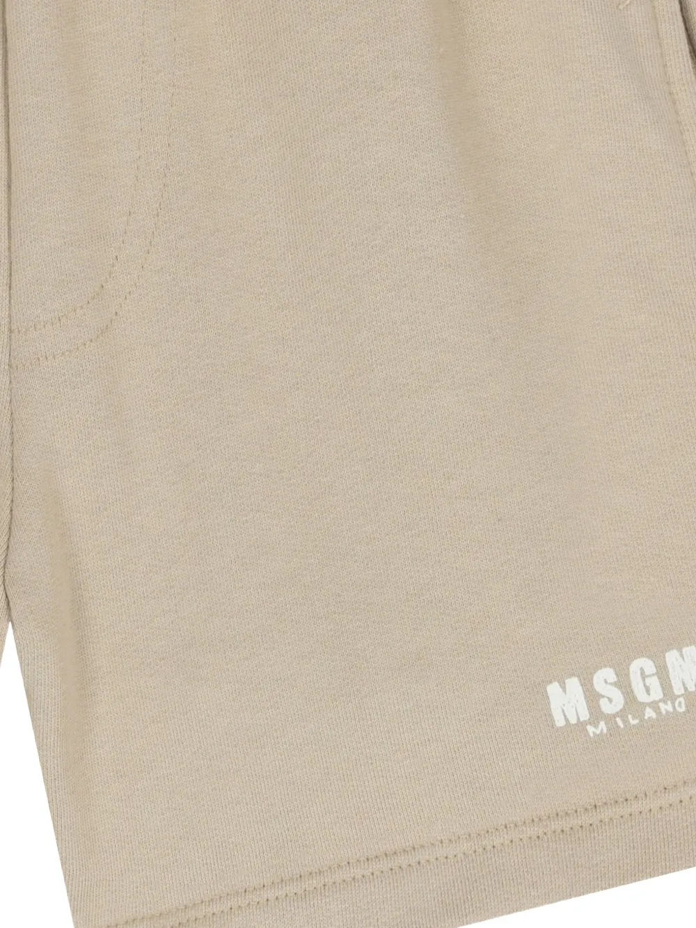 MSGM Kids Shorts met trekkoord Beige