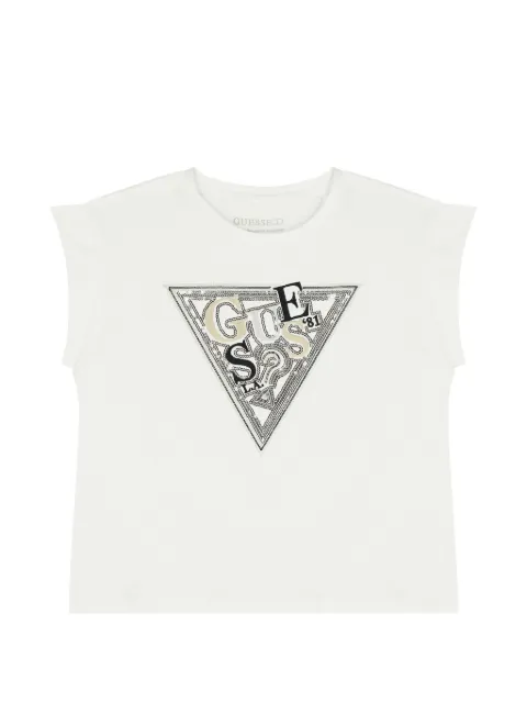 guess kids sequin logo T-shirt